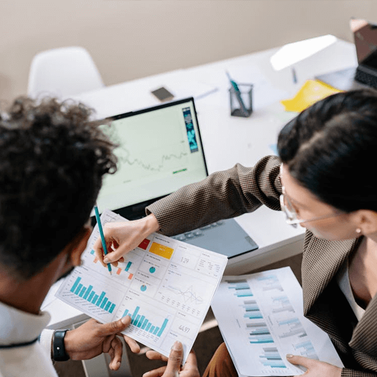 Finport Nexus Illustration der Leistungsanalyse